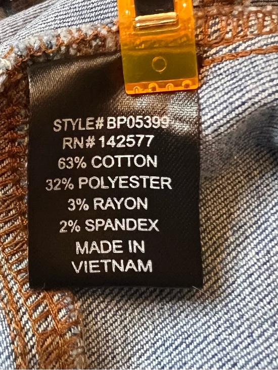 Strapless High-Rise Denim Jumpsuit in Blue - Picture 7 of 16